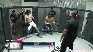 Blonde Hottie Sophie Dee Smother's Boxing Loser With Her Huge Jugs