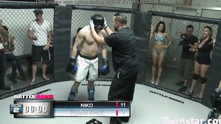 Blonde Hottie Sophie Dee Smother's Boxing Loser With Her Huge Jugs