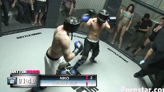Blonde Hottie Sophie Dee Smother's Boxing Loser With Her Huge Jugs