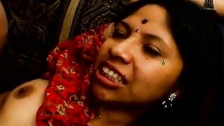 Turned On Punjab bitch inside traditional attire gets screwed on the
