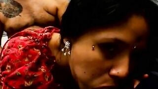 Turned On Punjab bitch inside traditional attire gets screwed on the