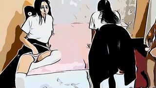 Sexually Educating My 19 yo Year Older 18 Year Old Daughters Part two Anime Animated