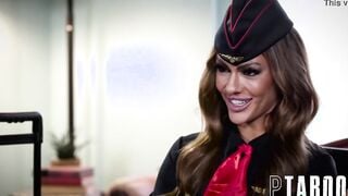 Superhot Fligh Attendant Aila Donovan Banged! Stranger on Airport