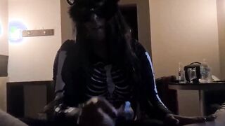 I boned a 19 year old hoe I meeting at a halloween party. She liking it without condom.