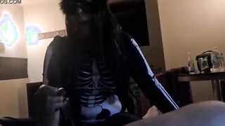 I boned a 19 year old hoe I meeting at a halloween party. She liking it without condom.