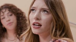 Stepmom joins lesbian stepdaughter fucking her girlfriend
