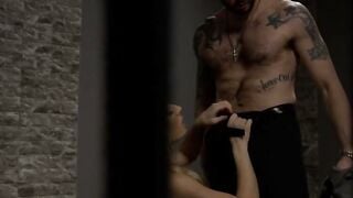 Jade Venus Sucks Cock & Rides Tattooed Jail Officer Cliff Jensen