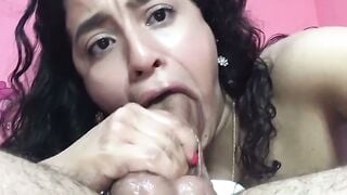 Amateur Latina Deepthroats Big Cock In 69 Position