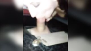 Big-Titted Amateur Cumslut Pleasures Little White Cock