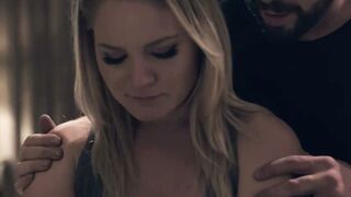 Petite Blonde Lisey Sweet Deepthroats Will Pounder's Big Cock in Bedroom