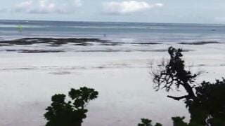 Chinese Cougar Deepthroats Thick Cock on White Bed in Zanzibar