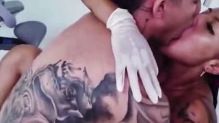 Bombshell Dentist Fucks Stepbrother In Clinic