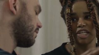 Ebony TS Sucks Cock & Rides Friend Cliff Jensen Bareback