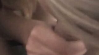 Amateur American MILF Wife Sucks Cock in Bedroom