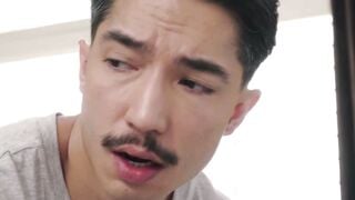 Adam Snow Deepthroats Priest's Thick Cock Then Takes Rough Bareback Anal Pounding