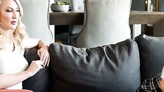 Petite Asian Stepdaughter Sucks Busty Stepmom's Tits & Gets Twat Licked