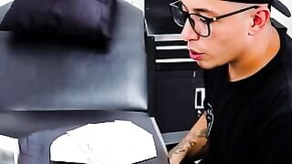 Tattooed Ebony Teen Gets Cum On Face And Multisquirt Anal Gangbang