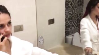 Abigail Mac Russian Step Cougar Deepthroats Big White Cock in White Shirt
