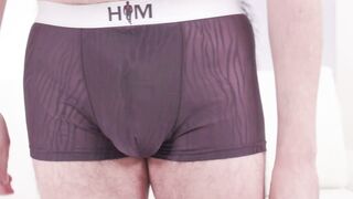 Hairy Old Man Oils Thick Uncut Cock for Solo Cum In Face