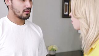 Madison Summers Deepthroats Stepbro's Thick Cock in Plaid Skirt