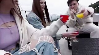 The LyMia Outdoor Neighbor Orgy with Creampie Cumshots