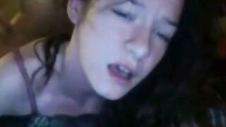 Amateur Cam Girl Gets Pounded Hard On Webcam Show