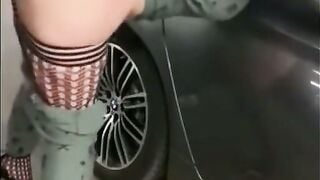 Bailey Brooks & Heidi Get Fucked In A Parking Lot
