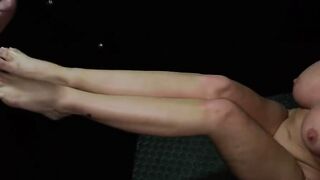 Blonde Alena Croft Deepthroats Cock Through Glory Hole Wall