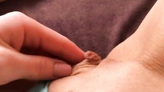 Amateur Teen Solo Masturbation: Wet Pussy Tease & Creamy Squirt Orgasm