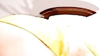Amateur Granny Webcam Show: Mature Blonde Strips & Sways in Yellow Lingerie
