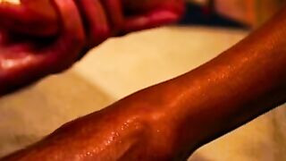 BBW Ssbbw Footjob & Cum Swallow POV
