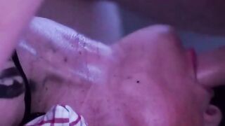 German Amateur Deep Throat Close-Up: Sucks Cock Till Anschlag