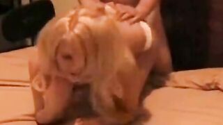 Amateur Blonde Dirty Talks While Sucking Cock On Camera