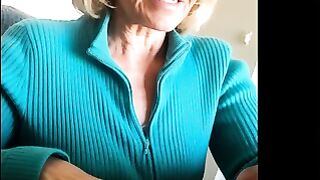 Amateur Granny Handjob with Happy Ending Cumshot