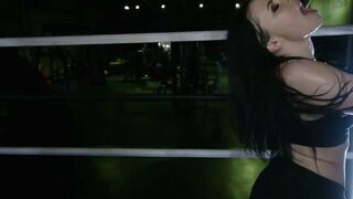 Avi Love & Summer Day Nude Boxing Workout in Tight Gym Gear