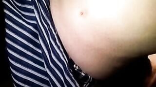 Laura Sucks Cock Through Men's Toilet Gloryhole Hole