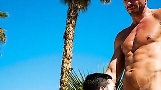 Reece Scott Bareback Deepthroat & Anal Rimming with Zac Steele's Huge Muscle Dick