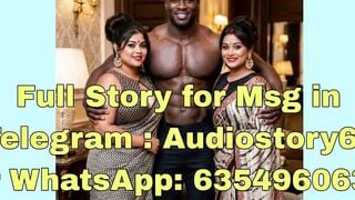 Muscular Ebony Man Sucks 2 Indian Moms in Sarees