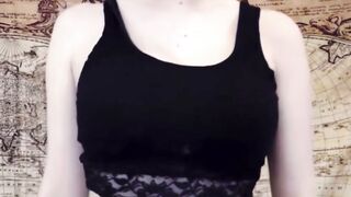 Asian Bitch POV Fucks You Hard in Black Lingerie
