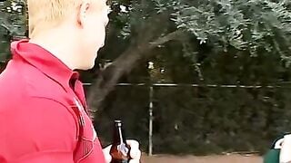 Hung Twink Casey Gets Rough Outdoor Anal Fuck & Facial