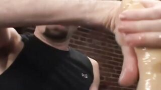 Joey Sommers Gets Ass Plowed By Monster Machine Hard Gay Anal Dildo Fuck Cum