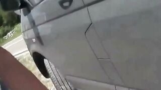 German Amateur Sucks Cock In Car For Outdoor Facial