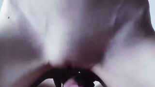 Abigail Mac Deepthroats Huge Dick in Leopard Lingerie on White Bed