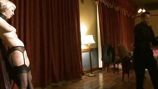 Cherry Torn Blonde & Brunette Slaves Rope Bondage Hard Anal Dinner Party Orgy