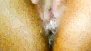 Amateur Webcam Girl Squirting Creamy Fluids on Camera