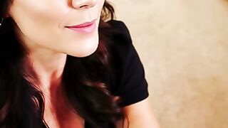Mandy Flores Deepthroats Stepson's Big Cock in Tight Dress