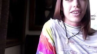 Laya Rae Deepthroats Thick Dick in Tie-Dye Step Sister POV