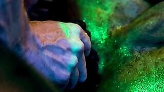 Buck Wright Blindfolded Leather Cage Edging & Facefuck
