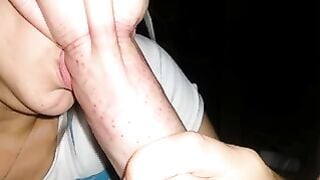 Amateur Norwegian Brunette Sucks Cock And Gives Handjob