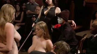 Cassandra Calogera & Sierra Skye Public Huge Tits Bondage Orgy